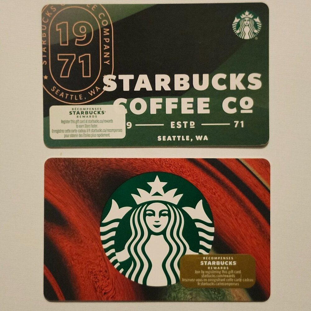 STARBUCKS Gift Cards Holiday Varsity Lot of 2